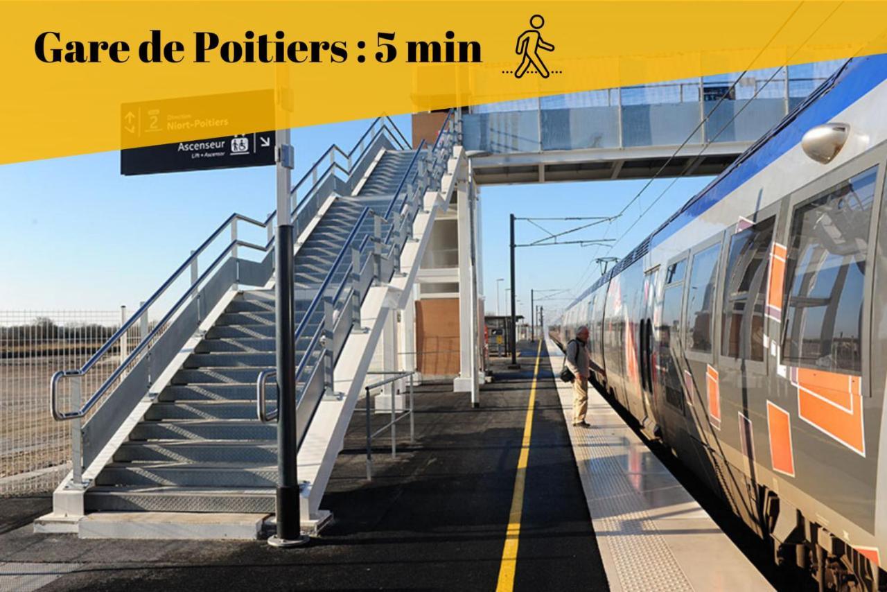 Le Cosy By Goodbnb - Proche Gare - 15Min Futuroscope Poitiers Exteriör bild